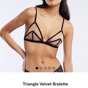 Savagexfenty velvet triangle bralette
